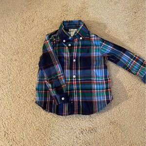 18M Ralph Lauren Plaid Button Down Shirt